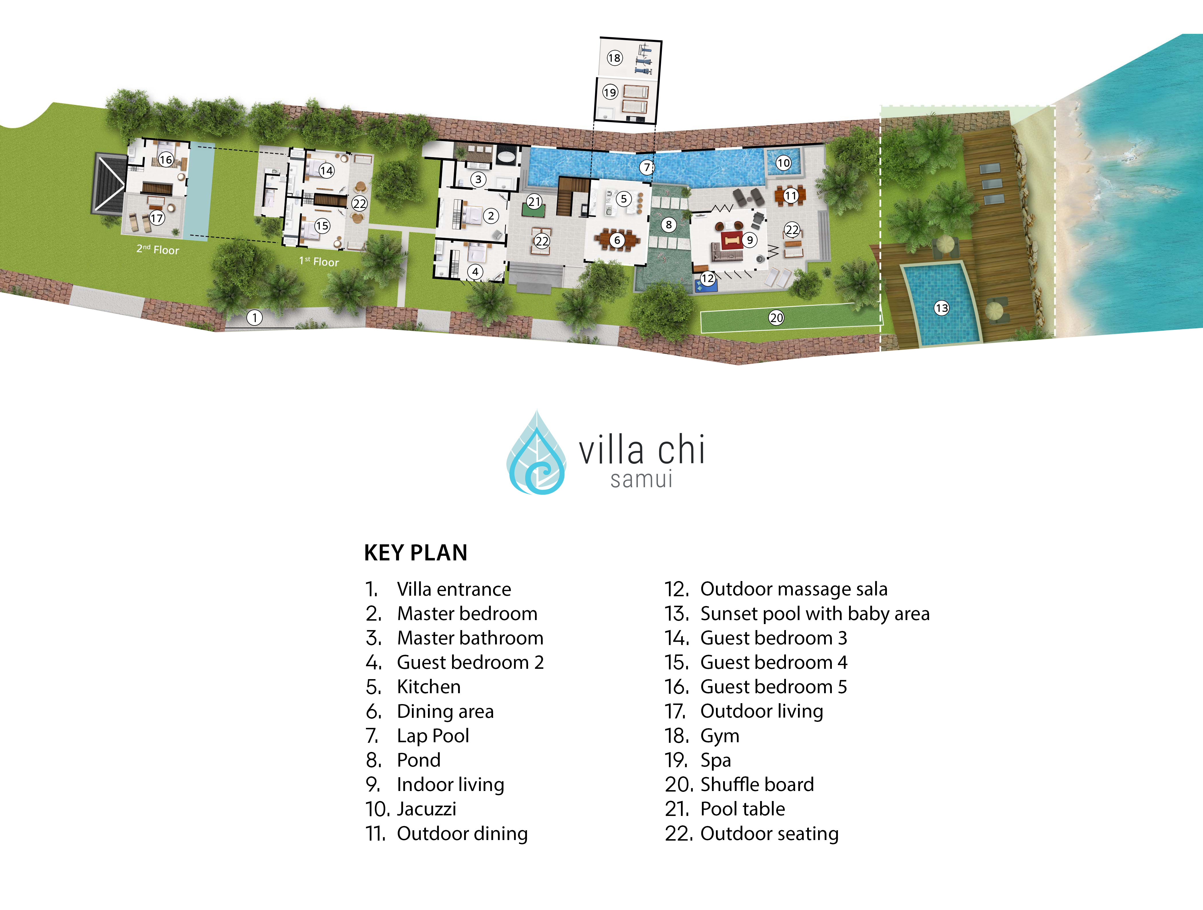 Villa Chi Samui - Floorplan<br />